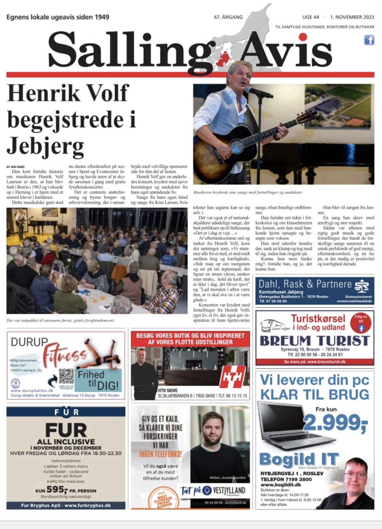Henrik Volf - Alt Det Der Tåler Dagens Lys - anmelddelse - Salling Avis